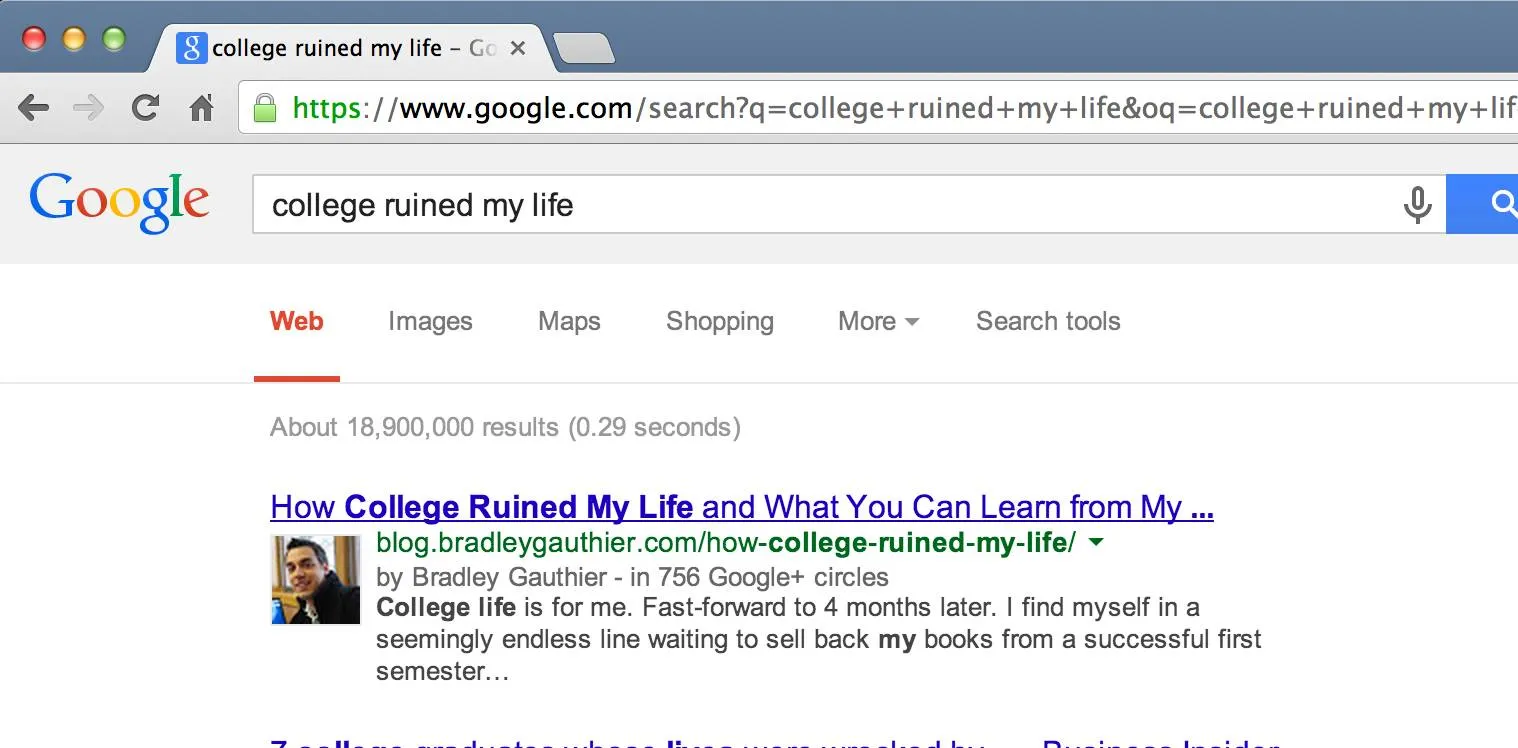 A while ago I published an article which ranks #1 in Google